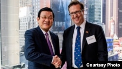 Alexander Feldman, president of US-ASEAN Business Council, co-hosted a business dialogue with Vietnamese President Truong Tan Sang and the Vietnamese business delegation from VCCI that accompanied him to the United Nations General Assembly meetings. (Courtesy Photo)