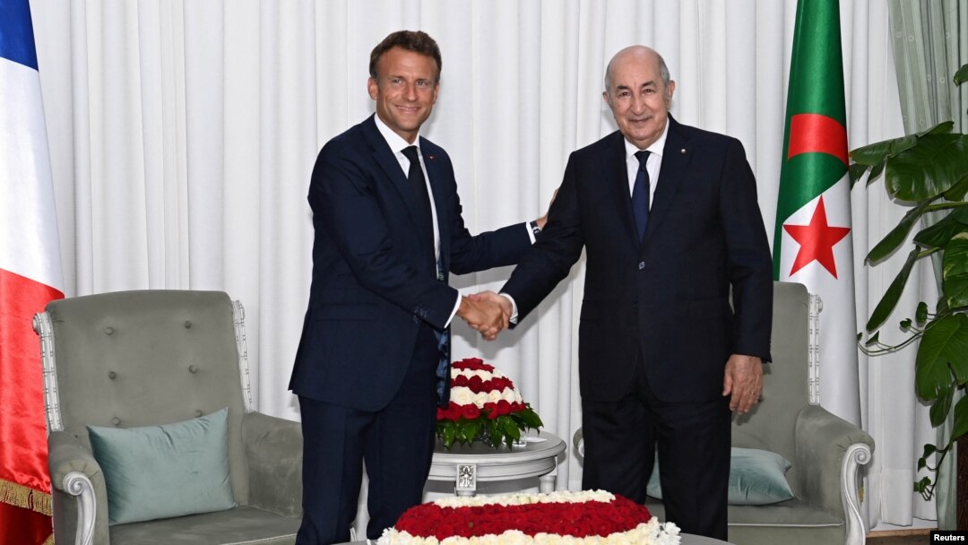 Le président de l'Algérie, Abdelmadjid Tebboune, en visite officielle en  France au mois de mai