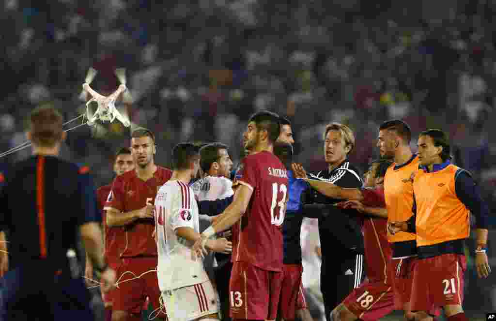 Serbia Albania Euro Soccer