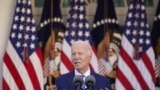 U.S. President Joe Biden delivers remarks at the White House