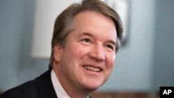 Hakim Brett Kavanaugh dinominasikan oleh Presiden Trump sebagai Hakim Agung AS.