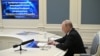 რუსეთის პრეზიდენტი ვლადიმირ პუტინი სტრატეგიული ბირთვული ძალების წვრთნას ადევნებს თვალს. მოსკოვი, რუსეთი. 26 ოქტომბერი, 2022 წ.