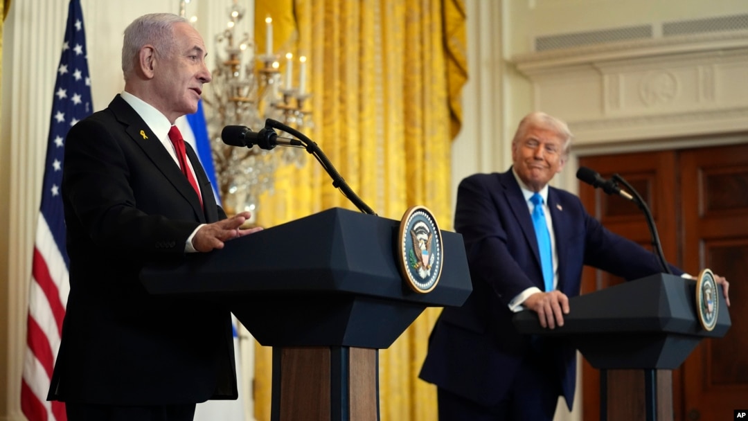 Serokê Amerîka Donald Trump ş Serokwezîrê Îsraîlê Netanyahu