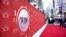 A view of the red carpet at the 74th annual Tony Awards at Winter Garden Theatre, Sept. 26, 2021, in New York. 