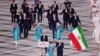 ورزشکاران ایرانی در مراسم افتتاحیه المپیک
