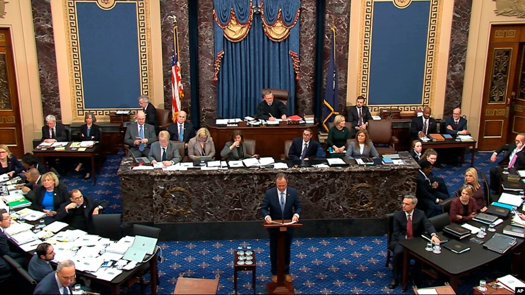 Fraksi Demokrat AS memulai argumen tiga hari, untuk menyatakan bahwa Presiden Donald Trump menyalahgunakan jabatan dalam sidang pemakzulan di Senat AS, hari Rabu (22/1). 