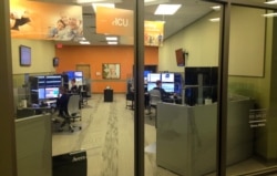 FILE - A telemedicine hub, run by Avera Health, is seen in Sioux Falls, South Dakota, June 22, 2015.