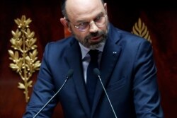 France's Prime Minister Edouard Philippe delivers a speech at the National Assembly, in Paris, June 12, 2019.