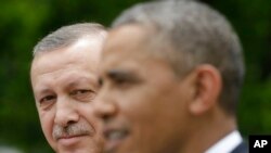 Recep Tayyip Erdogan et Barack Obama, Washington, DC, le 16 mai 2013.
(AP Photo/Pablo Martinez Monsivais)