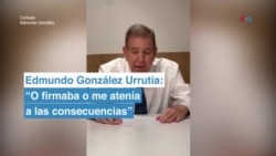 Edmundo González: “O firmaba o me atenía a las consecuencias”