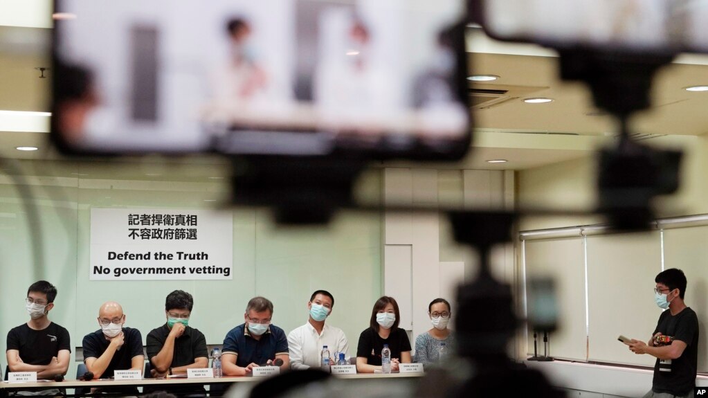 香港新闻自由继续恶化。专门进行深度调查报导的网上媒体传真社 (Factwire) 星期五宣布即时停止运作。(photo:VOA)