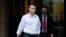 Russian analyst Igor Danchenko, who contributed to a dossier of Democratic-funded research into ties between Russia and Donald Trump, leaves a federal courthouse in Alexandria, Virginia, Nov. 4, 2021.