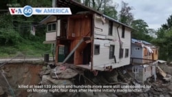 VOA60 America - Biden plans survey of devastation in North Carolina as Helene's death toll tops 130