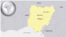 Mapa Nigerije na kojoj je označen grad u kojem se dogodio napad