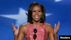 Michelle Obama dijo en la Convención que la historia de EE.UU. ha sido siempre lograr lo imposible.