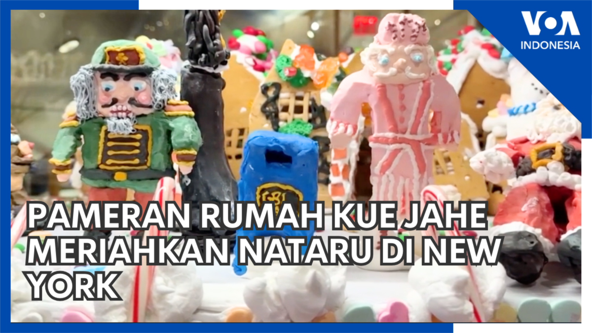 Pameran Rumah Kue Jahe Meriahkan Nataru di New York