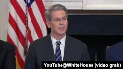 Scott Bessent speaks at the White House. March 7, 2025.