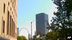 The Gateway Arch is the towering focal point of the St. Louis, Missouri skyline.