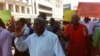 FILE: MDC-T youths protesting in Harare calling for an investigation into the dissappearance of protest leader Itai Dzamara.(Photo By Thomas Chiripasi)