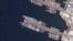 Российские военные корабли в порту Новороссийска 12 августа 2026 года, архивное спутниковое фото (Фото: AFP PHOTO /SATELLITE IMAGE ©2026 VANTOR)