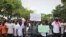 Manifestations contre le président George Weah à Monrovia au Liberia le 7 juin 2019.