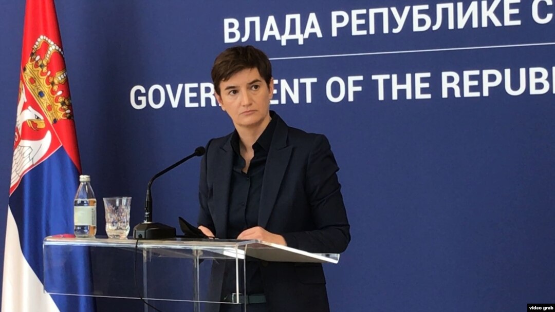 Premijerka Srbije Ana Brnabić na konferenciji za novinare u Palati Srbija