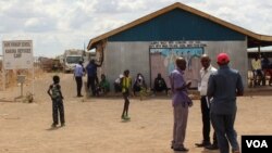 Residents of Kenya’s Kakuma Refugee Camp wait to attend VOA recording as audience members in November 2018.