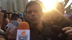 Líder opositor venezolano Leopoldo López en libertad