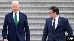 Başkan Joe Biden Cumhuriyetçi Partili Temsilciler Meclisi Başkanı Mike Johnson'ın Ukrayna, İsrail ve Tayvan'a yönelik 95 milyar dolarlık yardım paketini desteklediğini belirtti. 