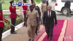 VOA60 AFIRKA: Sakatare Janar Na Majalisar Dinkin Duniya Antonio Guterres Ya Isa Birnin Bangui