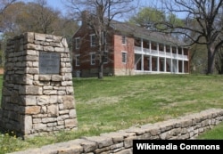 The Shawnee Methodist Mission North Building in Fairway, Kansas, is a U.S. National Historic Landmark.