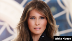 Official White House portrait of first lady Melania Trump