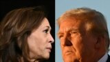 Kamala Harris (Hagu) Donald Trump (Dama)