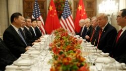 美国总统特朗普与中国国家主席习近平2018年12月1日在布宜诺斯艾利斯共进晚餐