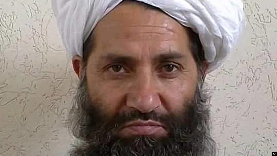 FILE - Afghan leader Hibatullah Akhundzada is pictured in this undated photo, taken in an unknown location. From appointing ministers and judges to selecting district administrators, Akhundzada decides everything in the Taliban regime.