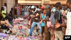 Le marché de Bangui, en Centrafrique, le 23 décembre 2015.