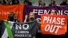 Activists participate in a protest at the COP29 U.N. Climate Summit in Baku, Azerbaijan, Nov. 16, 2024.