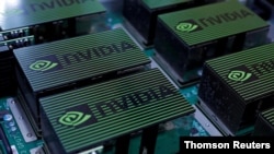资料照片：美国英伟达（Nvidia) GPU在台北电脑展上展出