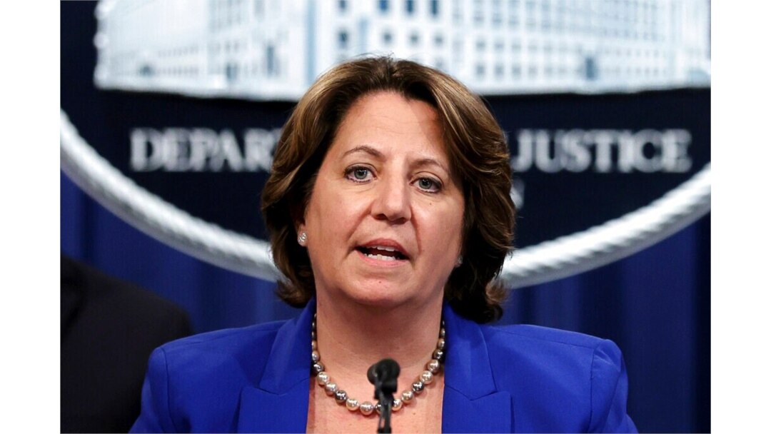 FILE - Deputy Attorney General Lisa Monaco speaks during a news conference at the Justice Department in Washington, June 7, 2021.
