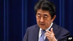 日本首相安倍晋三 - 资料照片