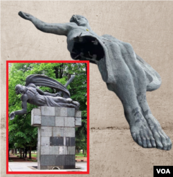 ზესტაფონის ცენტრიდან აღებული ელგუჯა ამაშუკელის "დაჭრილი არწივი"