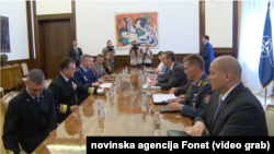 Predsednik Srbije sastao se sa novim vrhovnim komandantom NATO snaga za Evropu, Foto: video grab