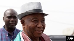 Le président libérien Joseph Boakai à Monrovia, alors qu'il était vice-président, le 24 décembre 2017. (AFP)