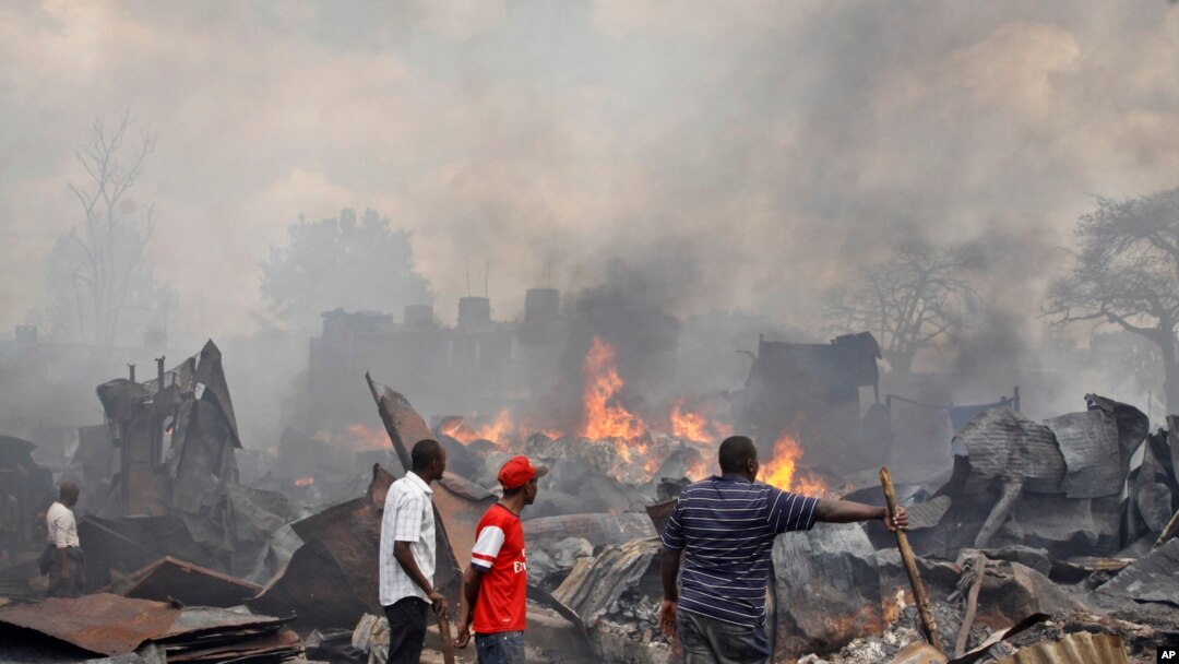 Incêndio no Mercado Gikomba