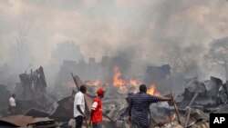Incêndio no Mercado Gikomba