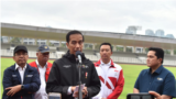 Presiden Joko Widodo berbicara di Kompleks Gelora Bung Karno, Senayan Jakarta, Senin, 25 Juni 2018. (Foto:Biro Pers Istana)