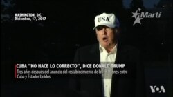 Cuba "no hace lo correcto", dice Donald Trump