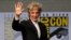 Actor Peter Capaldi says goodbye as "Doctor Who" to fans during the Hall H event for "Doctor Who" at Comic Con International in San Diego, Calif., July 23, 2017.