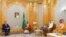 This handout picture provided by the Saudi Royal Palace on shows Saudi Arabia's Crown Prince Mohammed bin Salman (2nd-L) and Saudi national security advisor Musaad bin Mohammed al-Aiban (2nd-R) meeting with US Secretary of State Antony Blinken (L) in Riya