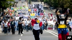 Celebración del Día de los Trabajadores en Caracas.